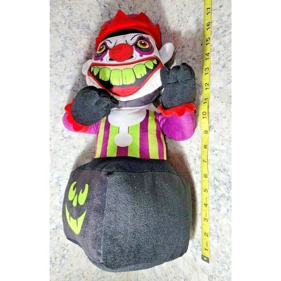 Fiesta Halloween 18” Scary Jack Plush Creepy Clown Jack in The Box Prop - Picture 8 of 8